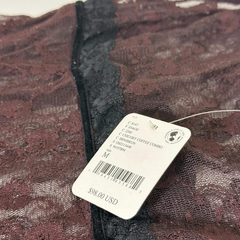 Free People Just Looking Midi Slip in Chicory Coffee Combo size Medium NWT - Picture 7 of 9